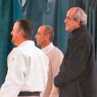 Claude, dominique et Jean Bordères, maire de Vic