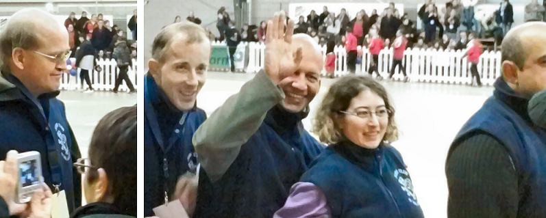 défilé d'ouverture : Bernard,Sébastien, Julien, Marie Laure et Jérome